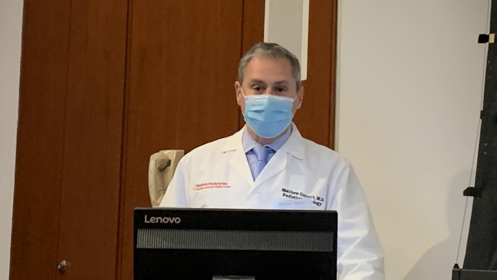 Dr. Garrett presenting at the 2021 Oncology/CRR Research Retreat