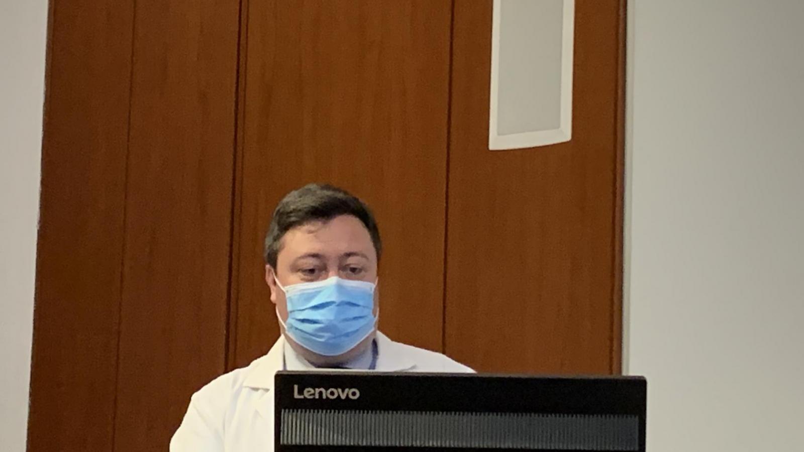 Dr. Horowitz presenting at the 2021 Oncology/CRR Research Retreat