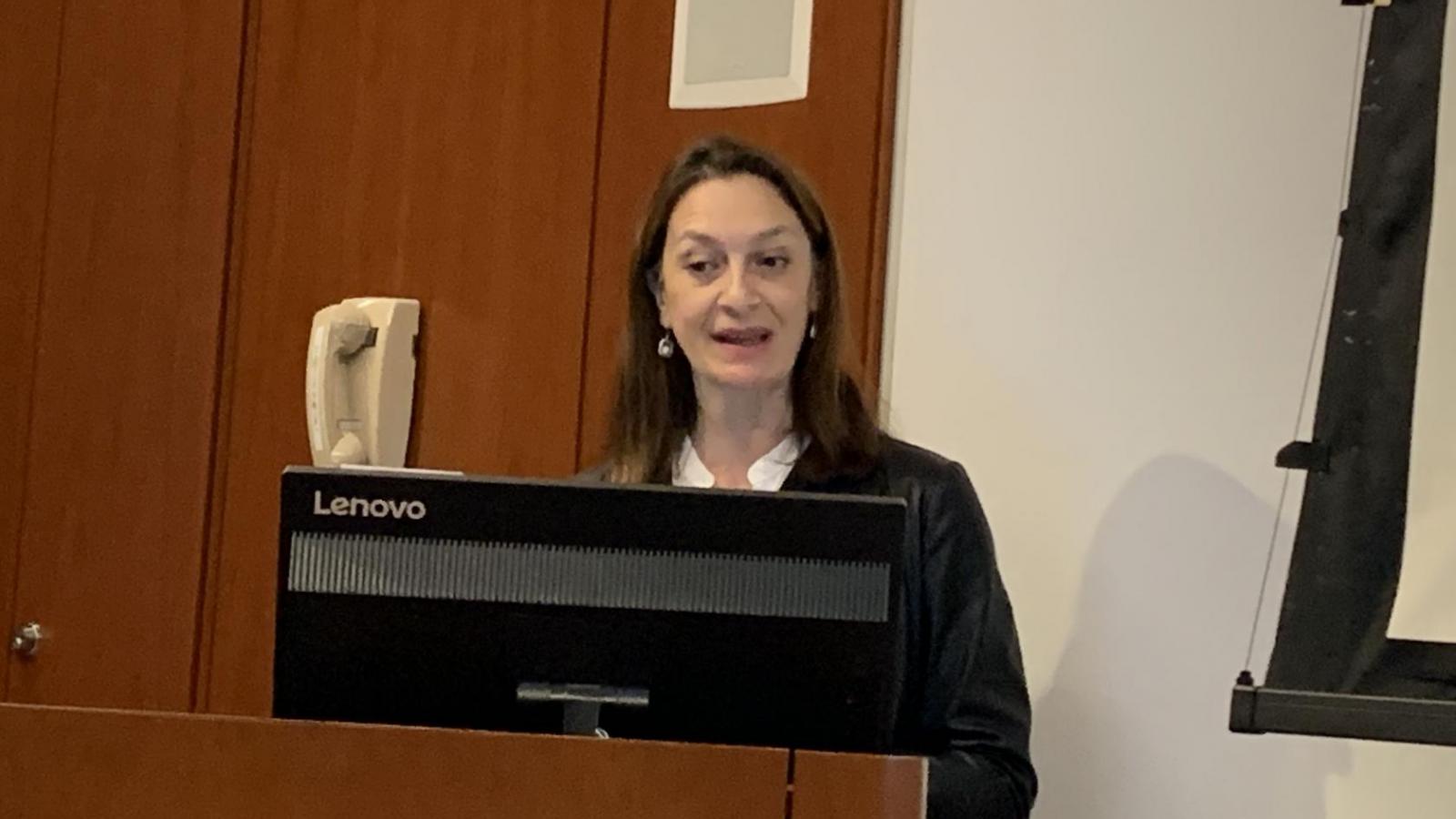 Dr. Buonanno presenting at the 2021 Oncology/CRR Research Retreat