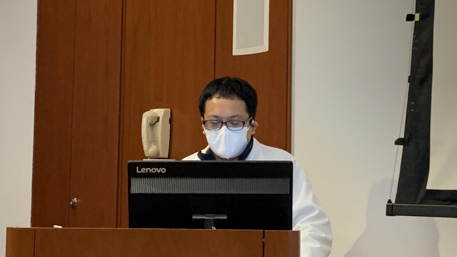 Dr. Wu presenting at the 2021 Oncology/CRR Research Retreat
