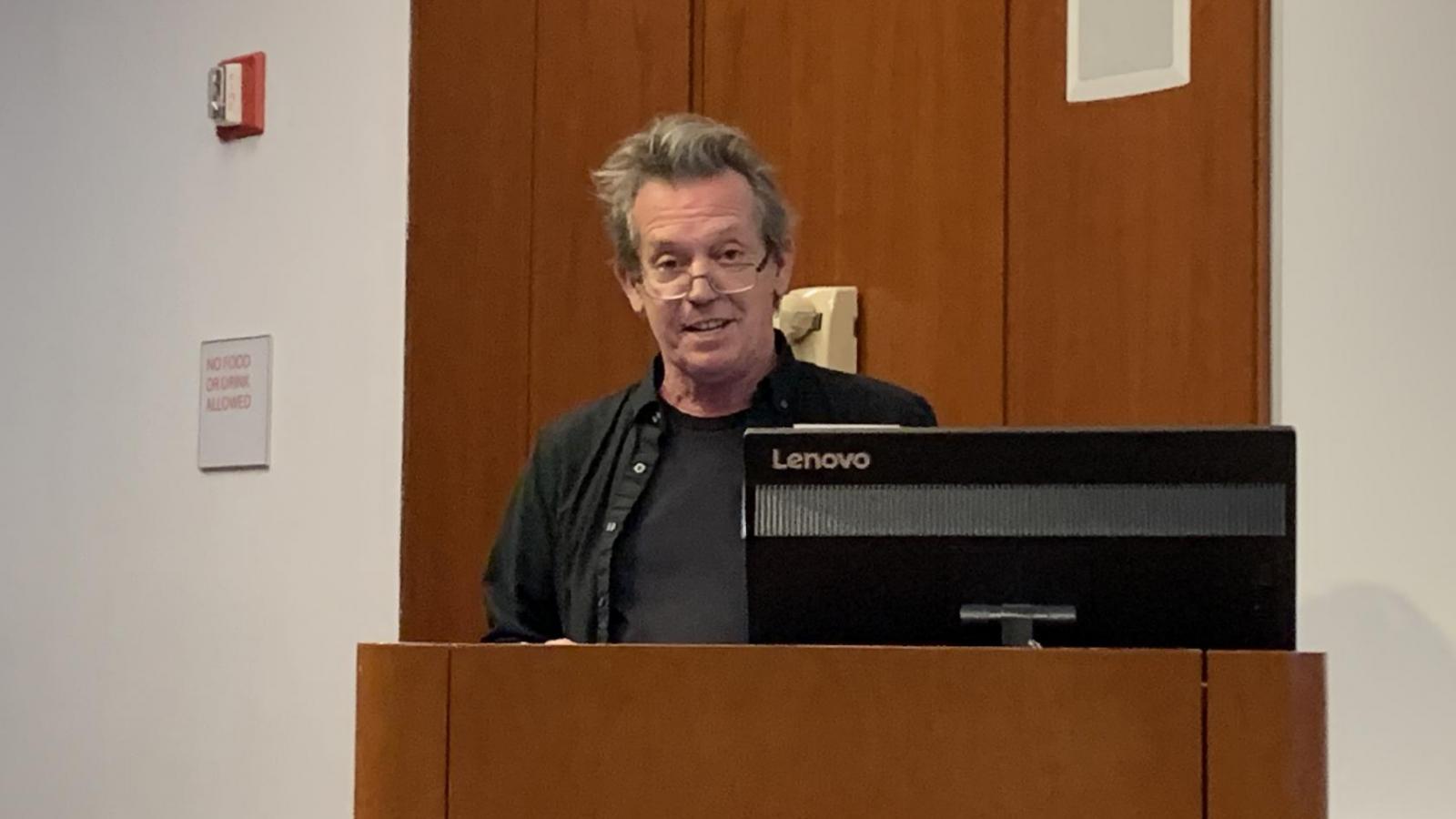 Dr. Grabham presenting at the 2021 Oncology/CRR Research Retreat