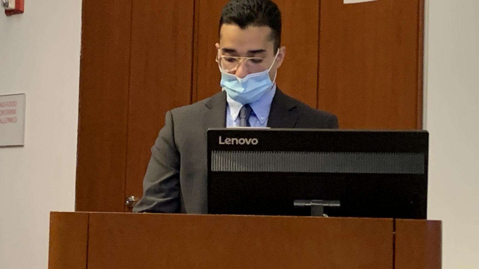 Dr. Rayn presenting at the 2021 Oncology/CRR Research Retreat