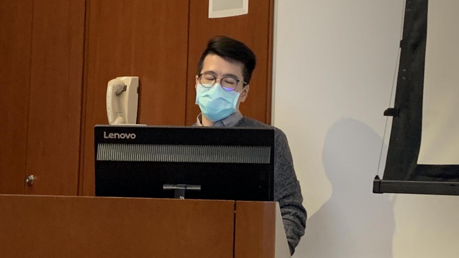 Dr. Wei presenting at the 2021 Oncology/CRR Research Retreat