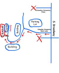 Sketch of RARAF location at Nevis Labs.