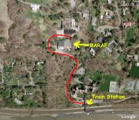 RARAF at Nevis Labs from the train station