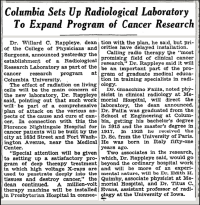 NY Times article from 1942 for RRL move